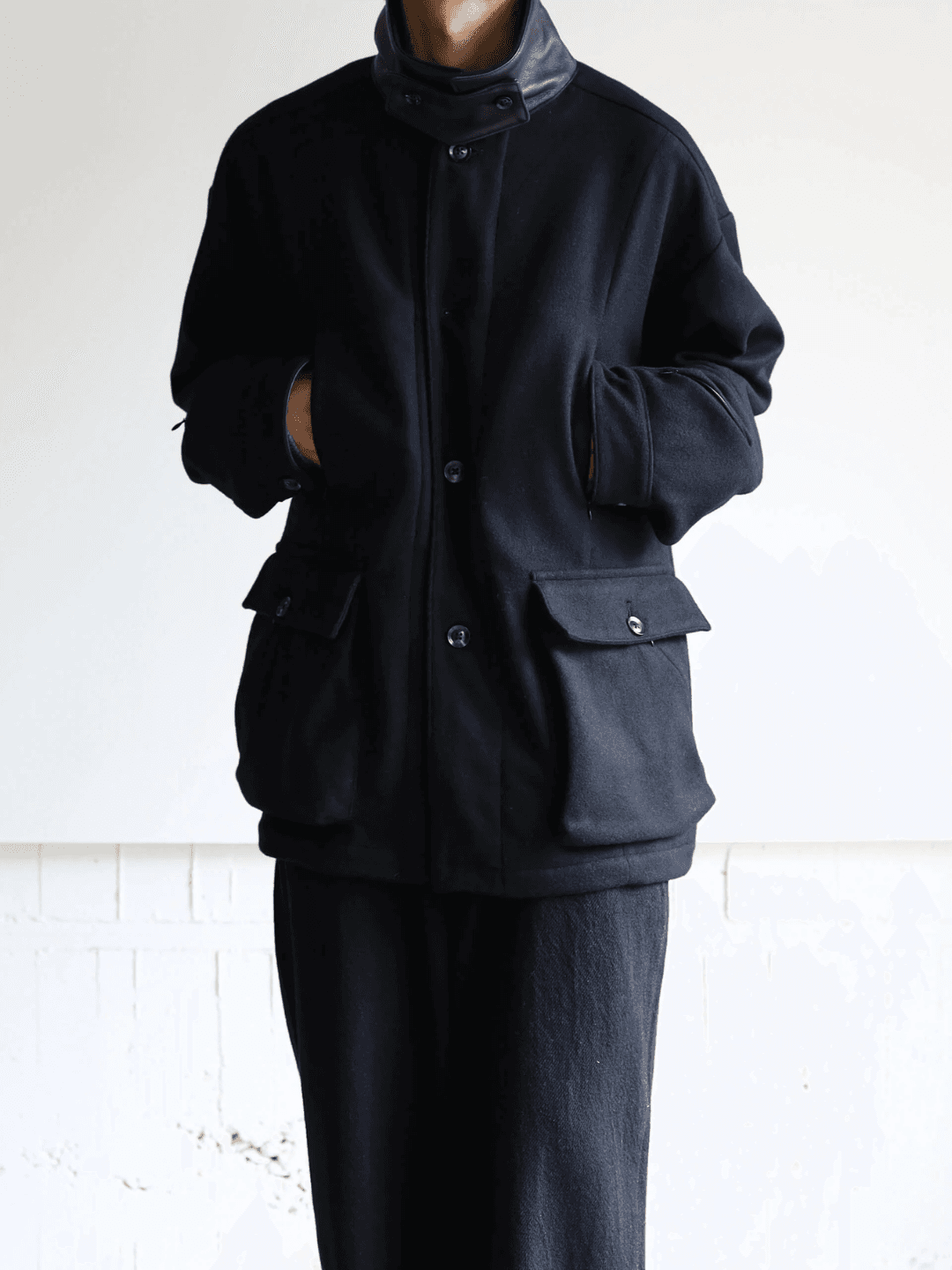Afiit COVERALL JACKET BLACK、GREIGE(4/6)