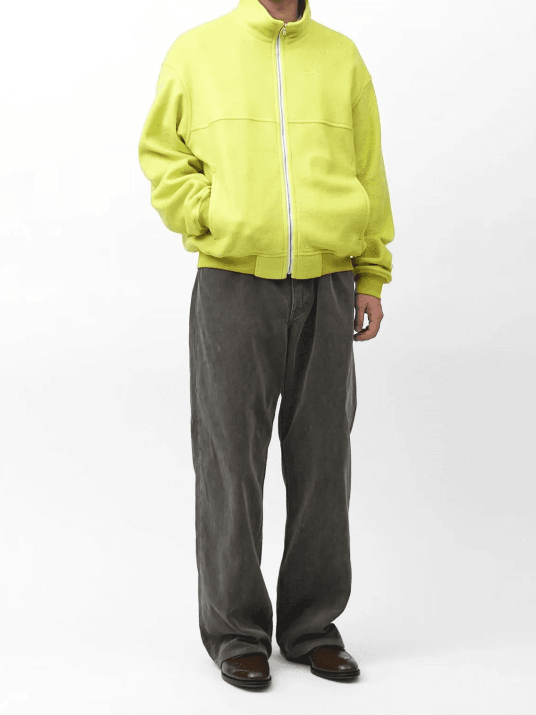 AURALEE GARMENT-DYED FINX CORDUROY 5P WIDE PANTS OLIVE BROWN、DUSTY PURPLE、DUSTY BLUE(5/10)