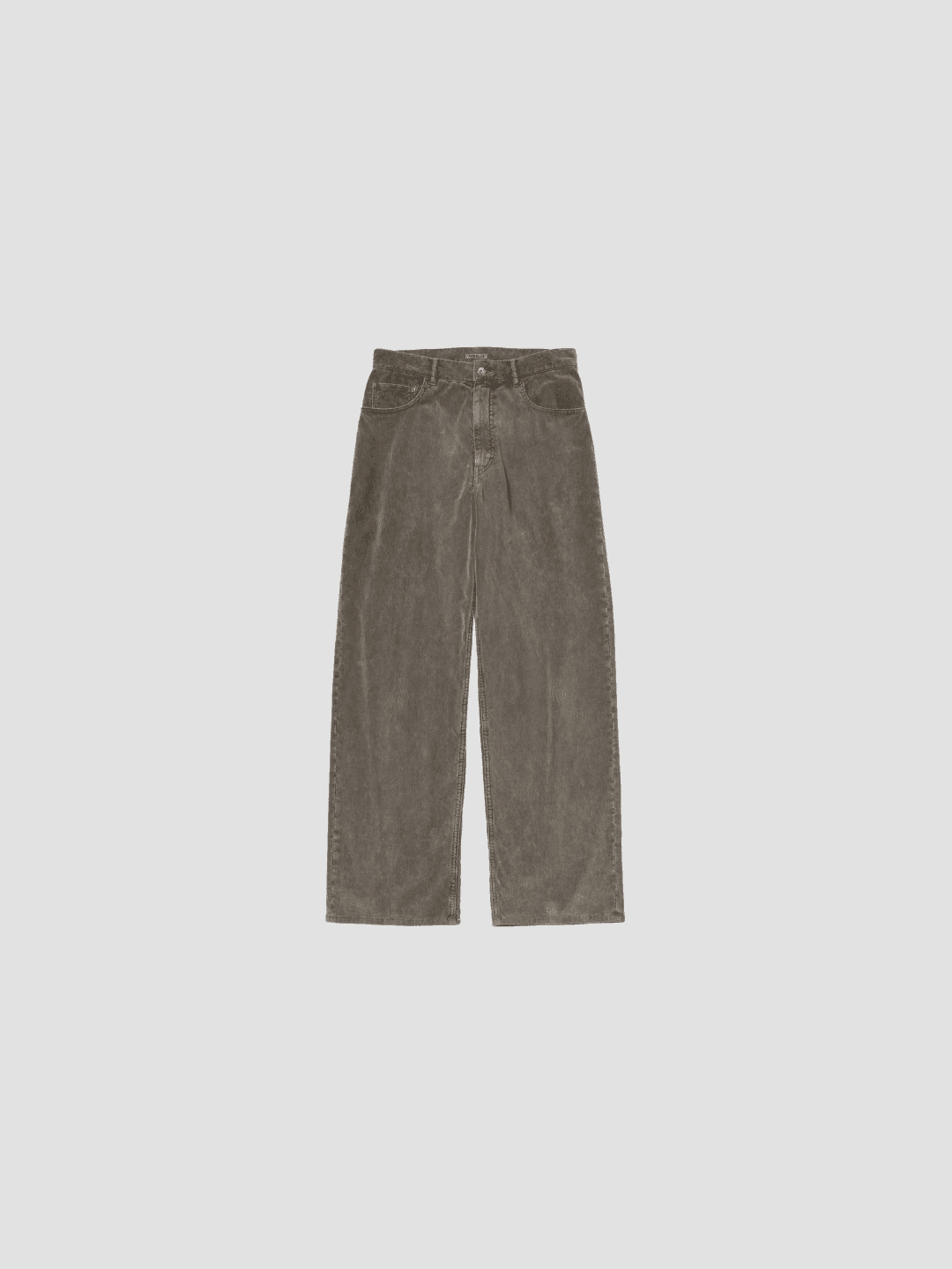 AURALEE GARMENT-DYED FINX CORDUROY 5P WIDE PANTS OLIVE BROWN、DUSTY PURPLE、DUSTY BLUE(2/10)