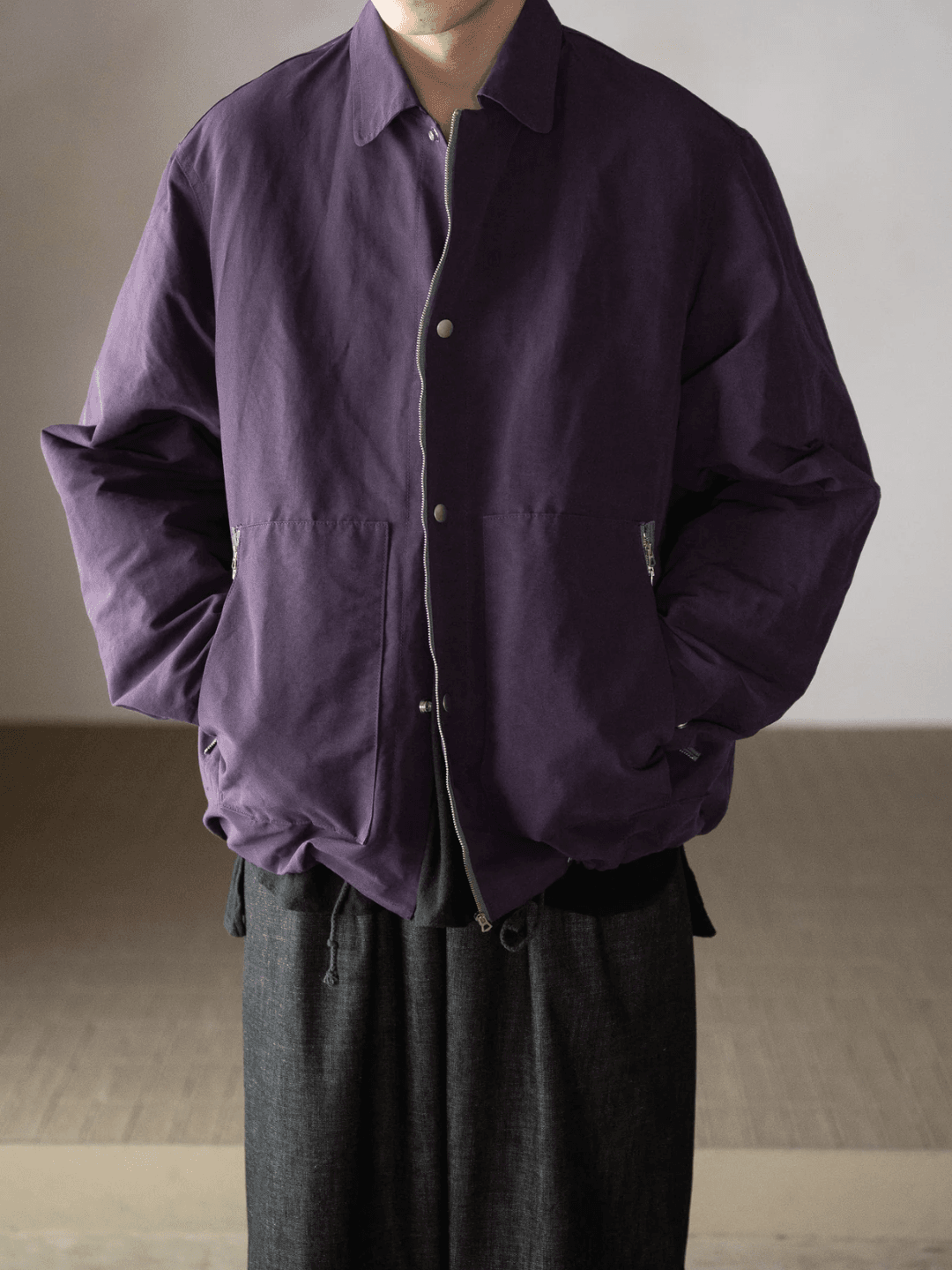 barbell object coach jkt BLACK、PURPLE(6/7)