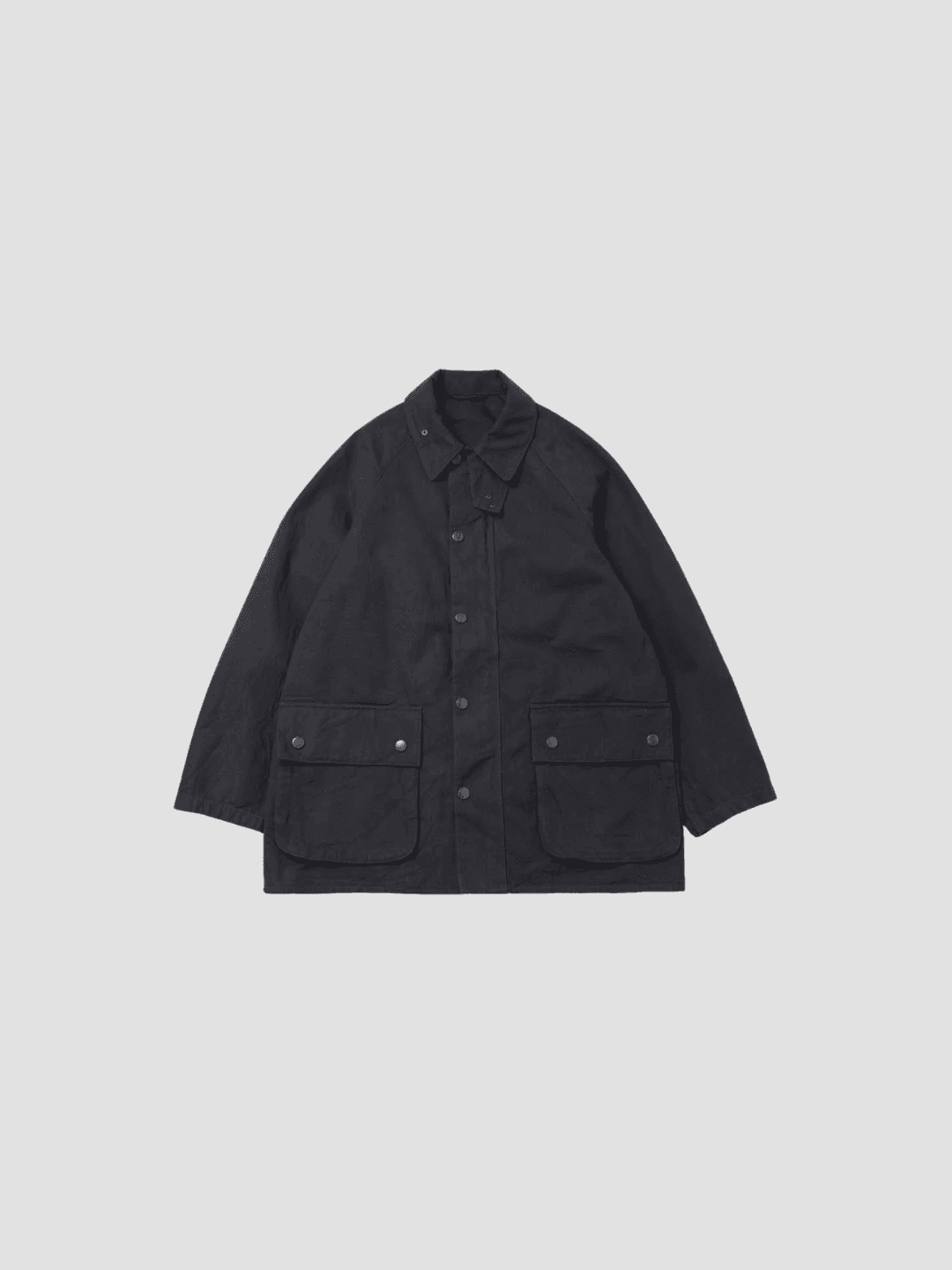 blurhms HARD TWIST GABARDINE RIDING JACKET BLACK NAVY(1/2)