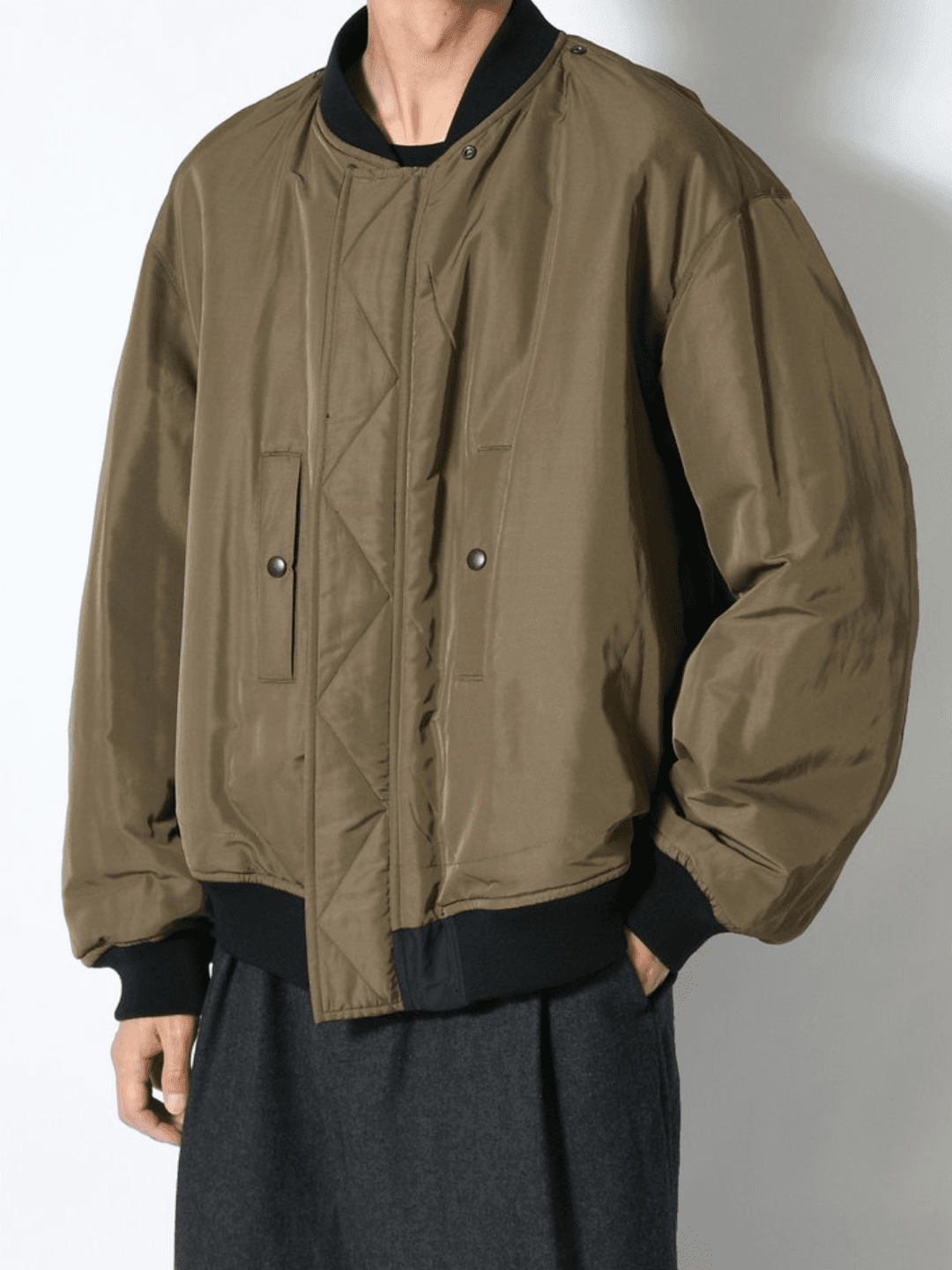 blurhms POLY-SILK TWILL MODIFIED MA1 BLACK(6/6)