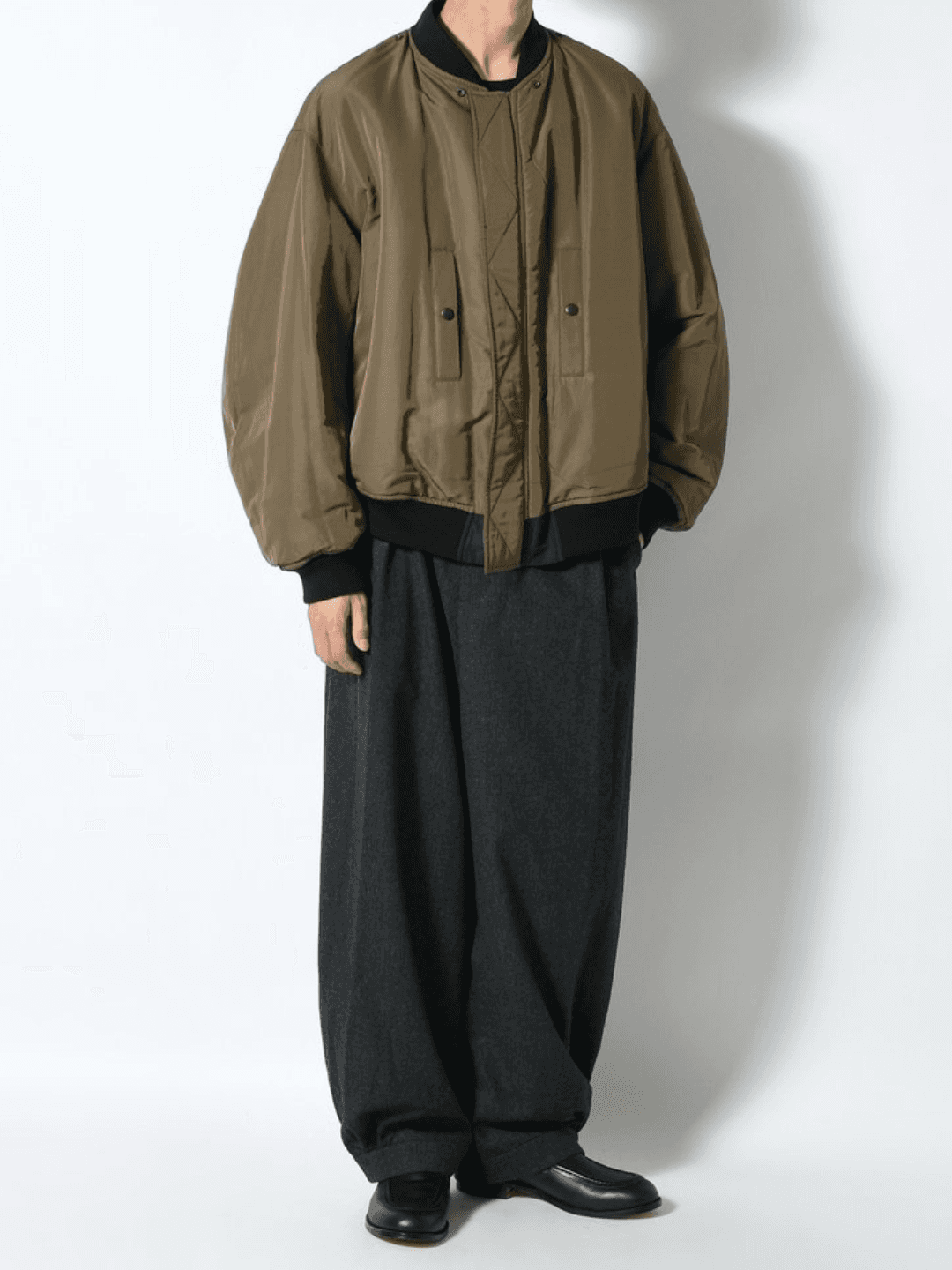 blurhms POLY-SILK TWILL MODIFIED MA1 BLACK(5/6)