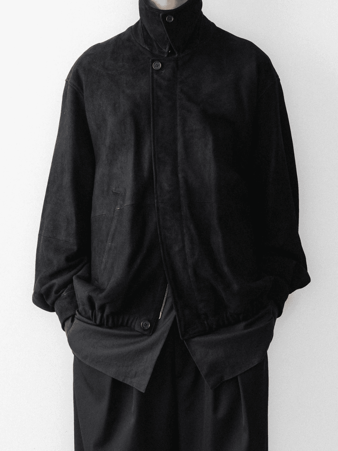 ssstein GOAT SUEDE ZIP JACKET BLACK、BROWN、OLIVE(6/10)