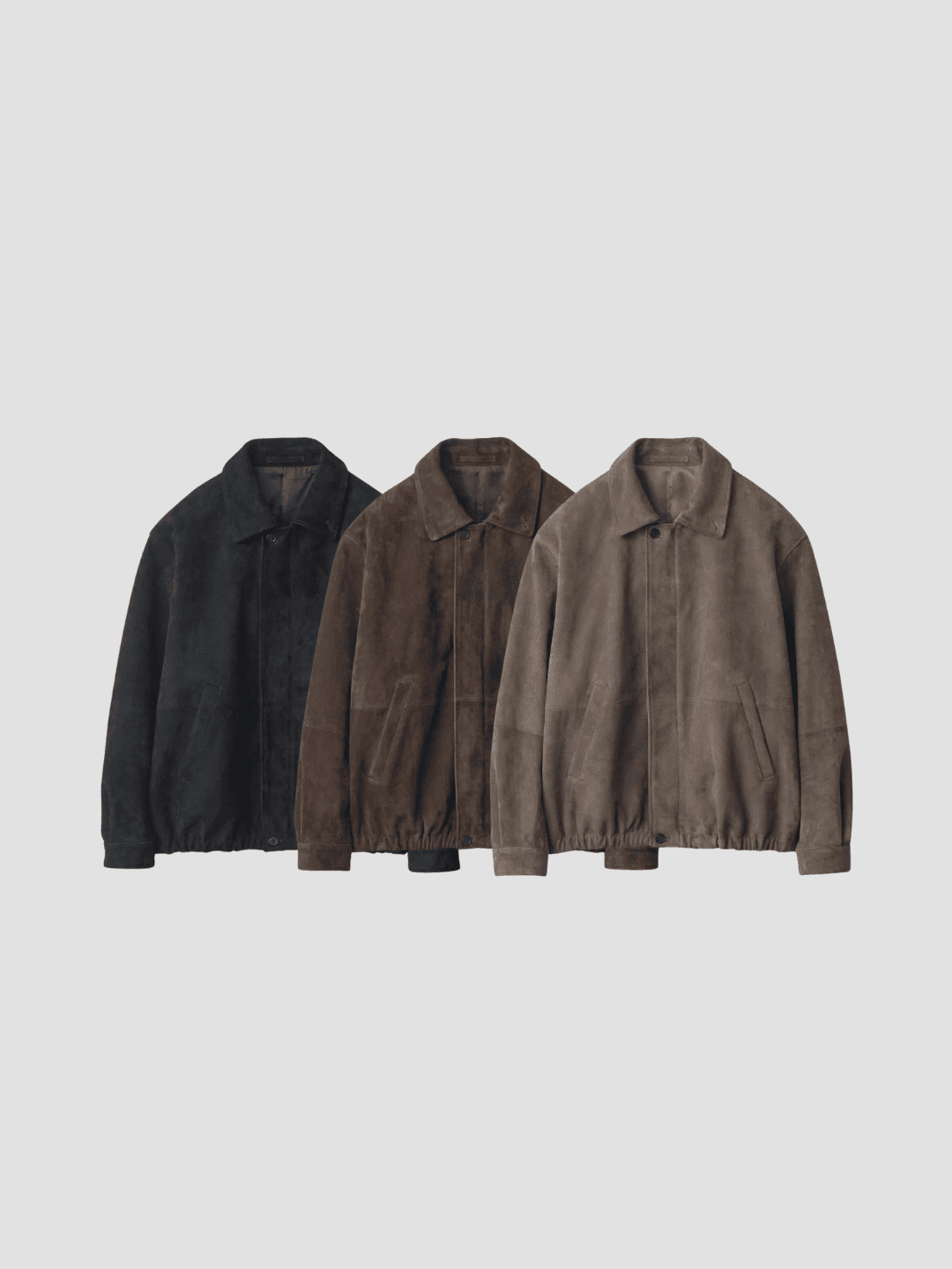ssstein GOAT SUEDE ZIP JACKET BLACK、BROWN、OLIVE(1/10)