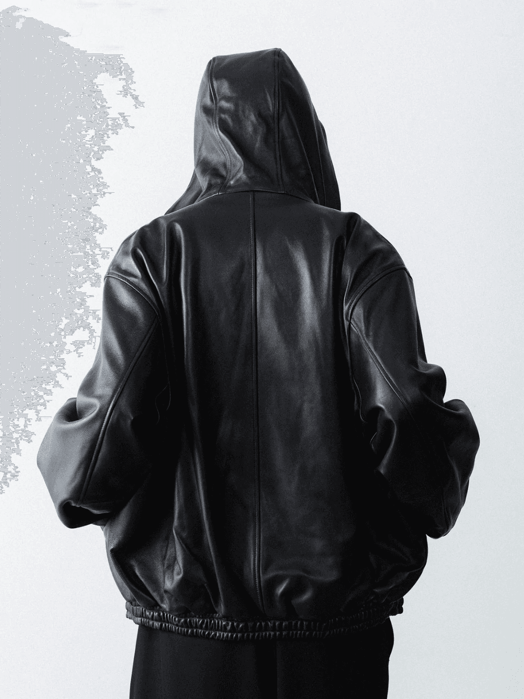 ssstein LAMB LEATER HOOD JACKET BLACK、GREY BROWN(6/9)