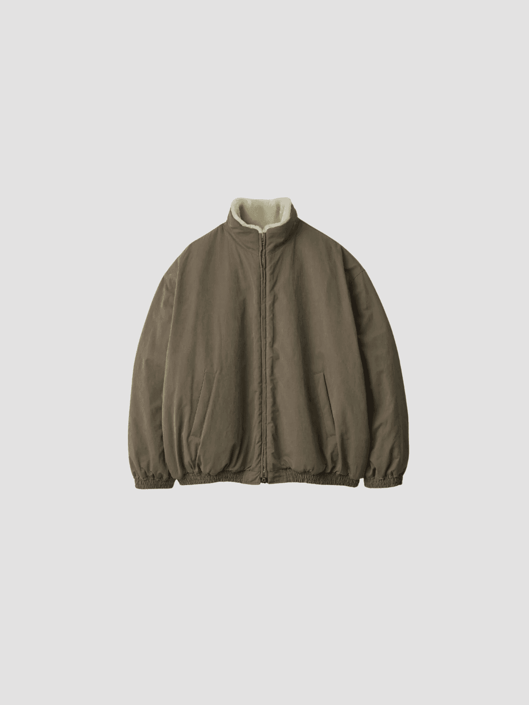 ssstein MOUTON INNER REVERSIBLE PADDED JACKET BLACK、KHAKI(4/5)