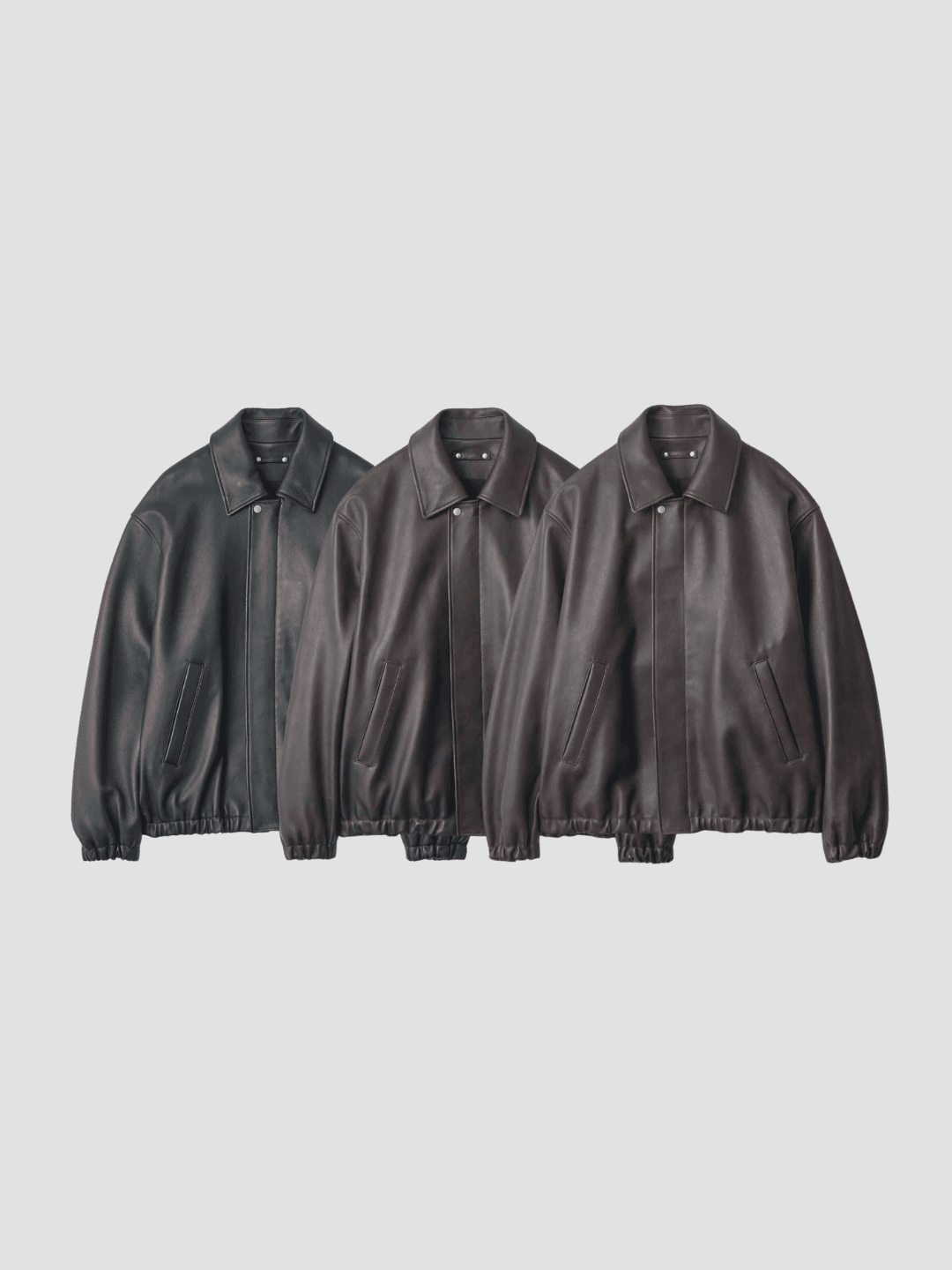 ssstein SHEEP LEATHER ZIP SHORT JACKET BLACK、VINTAGE BLACK、DARK BROWN(1/9)