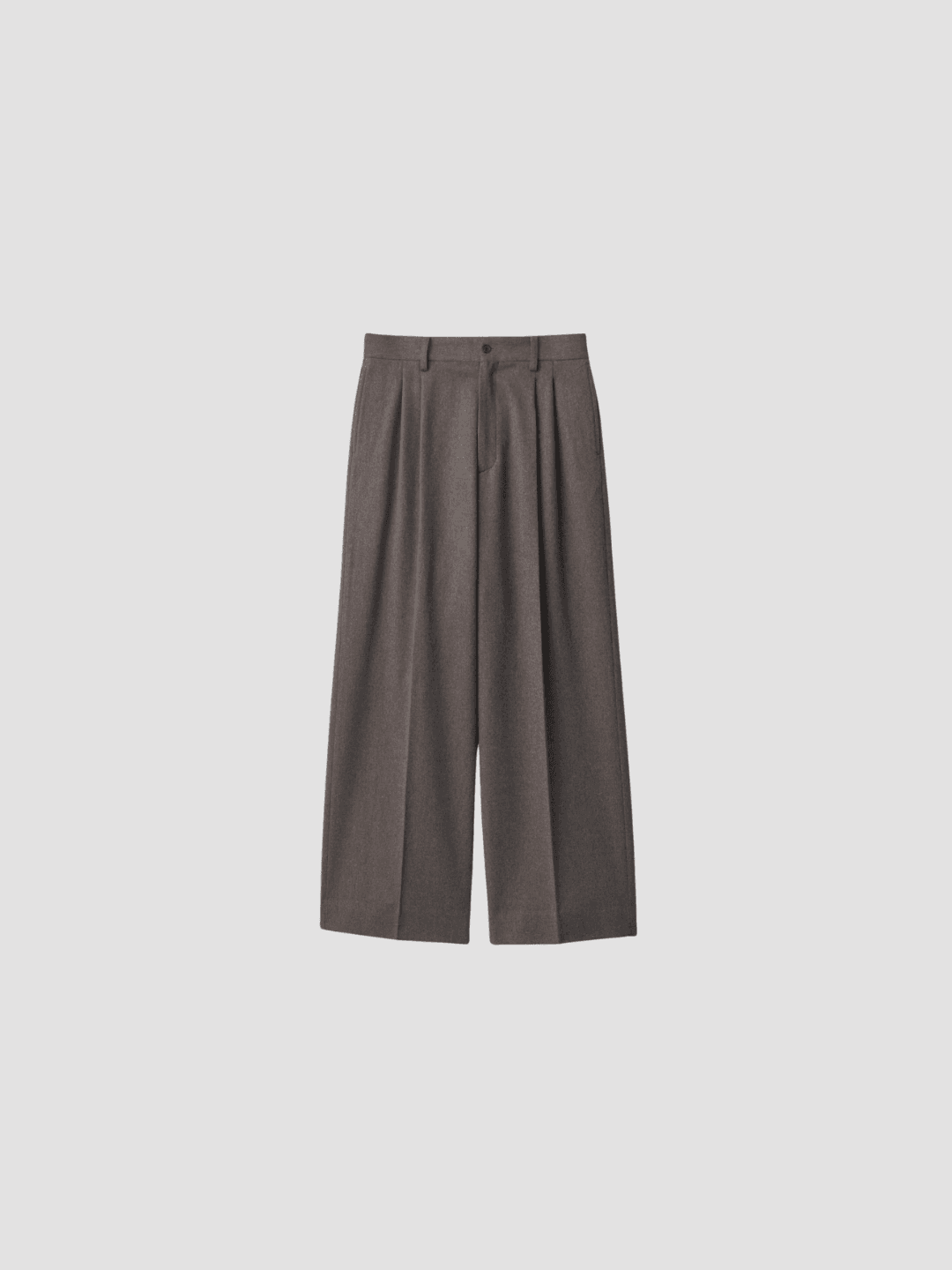 ssstein WOOL DOESKIN LONG WIDE TROUSERS GREY BROWN、TAUPE(3/5)